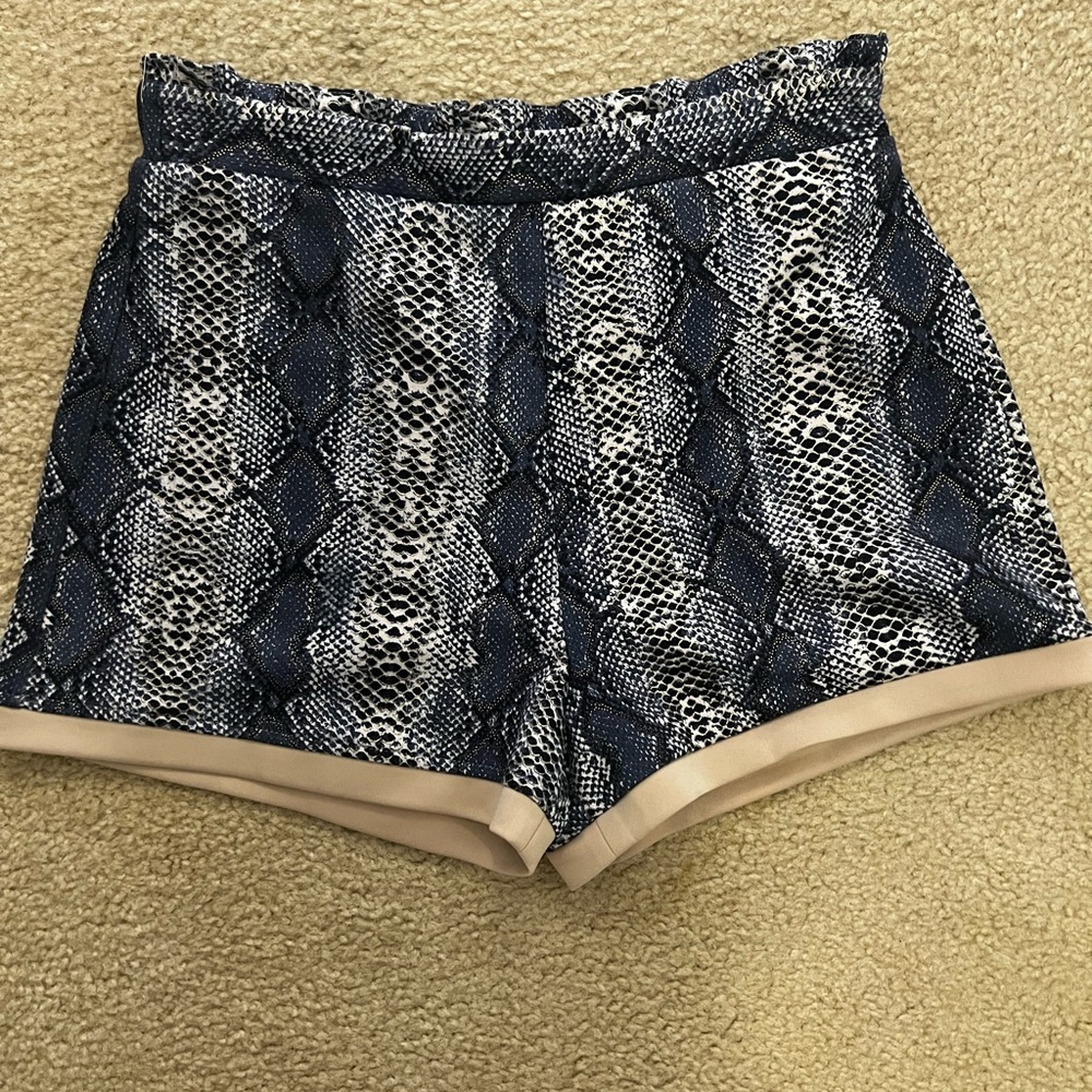 Maverick snakeskin shorts